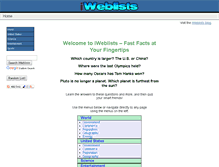 Tablet Screenshot of iweblists.com